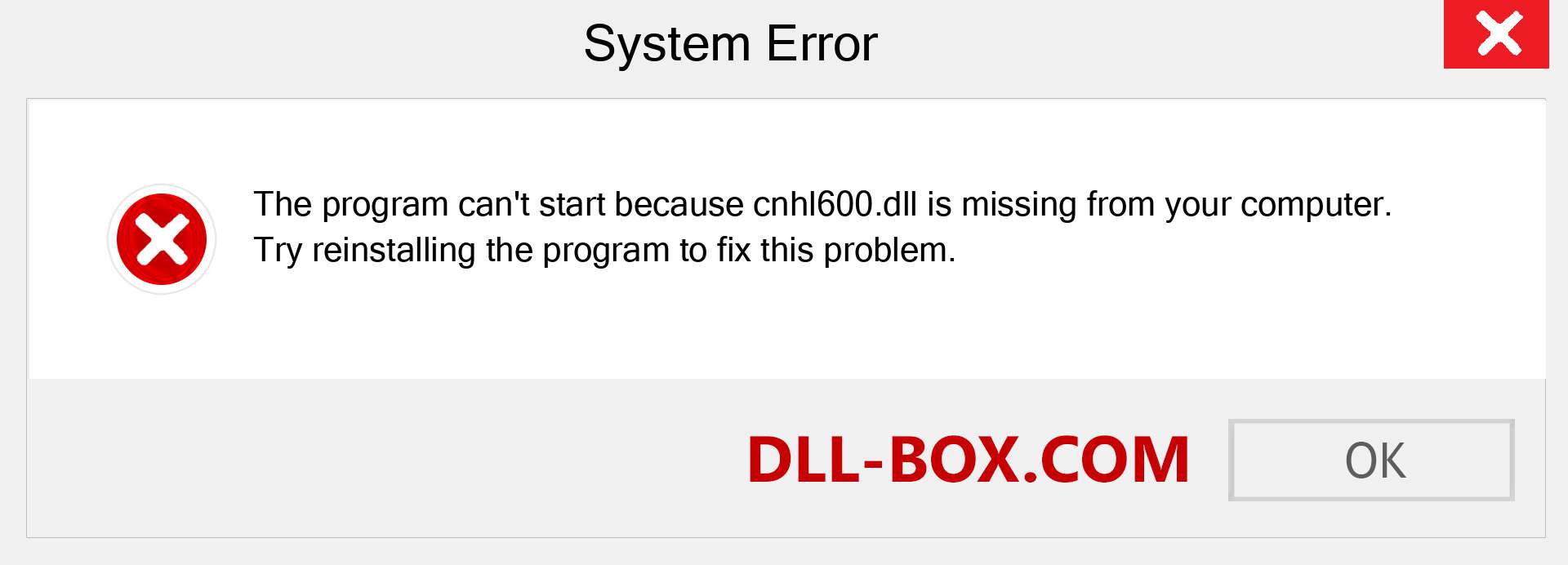  cnhl600.dll file is missing?. Download for Windows 7, 8, 10 - Fix  cnhl600 dll Missing Error on Windows, photos, images
