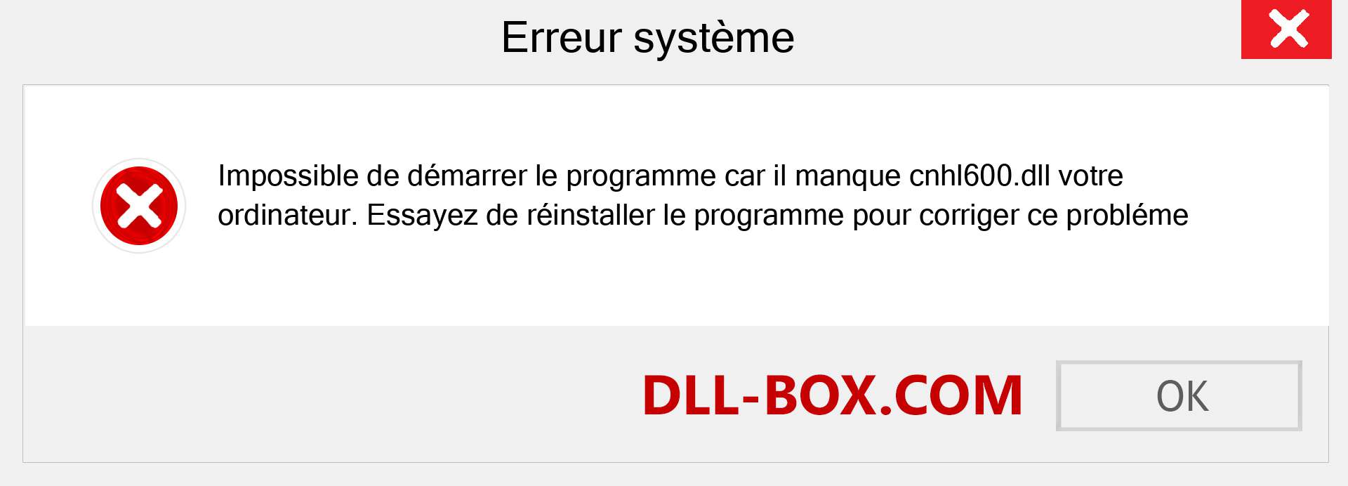 Le fichier cnhl600.dll est manquant ?. Télécharger pour Windows 7, 8, 10 - Correction de l'erreur manquante cnhl600 dll sur Windows, photos, images